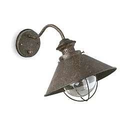wall luminaire NAUTICA E27 IP33, rust brown 