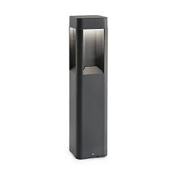 bollard lamp NAYA 500 2-fold, square, indirect IP54, dark grey 
