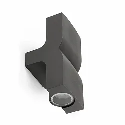 wall luminaire KLAMP 2 flames GU10 IP44, dark grey 