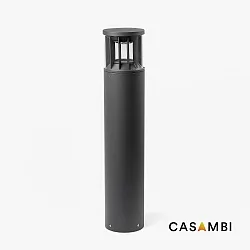 bollard lamp SCREEN LED IP65, dark grey dimmable