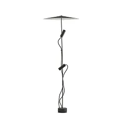 floor lamp CLAP 1266 2 flames LED IP65, black 