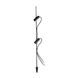 gorund spike luminaire CLAP 130 2 flames LED IP65, black 