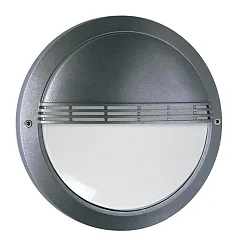 outdoor wall luminaire with grid IP65, anthracite 