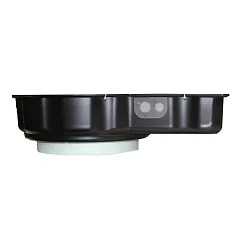 mounting pot with transformer tunnel, black