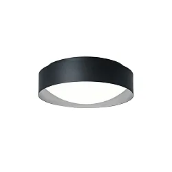wall and ceiling luminaire PREMIUM ARCHITEKTUR Ø 30,8cm round IP40, black, metal grey 