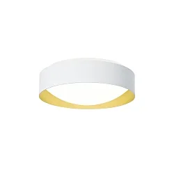 wall and ceiling luminaire PREMIUM ARCHITEKTUR Ø 30,8cm round IP40, gold, white 