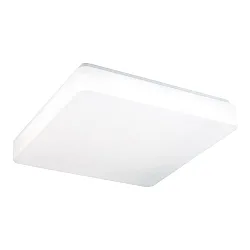 wall and ceiling luminaire 30cm square IP54, white 