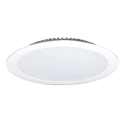 LED Recessed Downlight, 48W, 3000K, 4000lm, IP44, very flat, white
