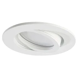 LED Recessed Downlight, GU10, 5W, 3000K, 500lm, IP20, swivelling, chrome