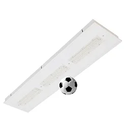 recessed luminaire DALI controllable, ball proof IP40, white dimmable 110W 14900lm 4000K 90° 90°