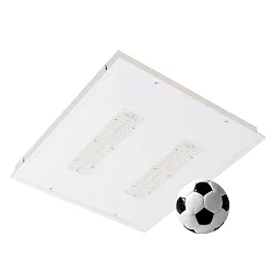 recessed luminaire DALI controllable, ball proof IP40, white dimmable 78W 10400lm 4000K 90° 90°
