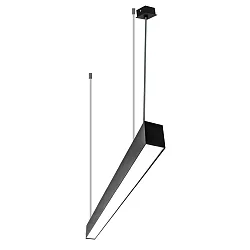 light bar MICROPAL®, UGR<19 / 1687MM / 840 direct, multipower, with suspension kit IP40, black 