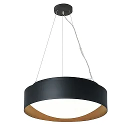 pendant luminaire PREMIUM ARCHITEKTUR Ø 30,8cm IP20, black, copper brown dimmable
