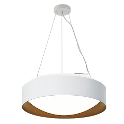 pendant luminaire PREMIUM ARCHITEKTUR Ø 30,8cm IP20, white, copper brown dimmable