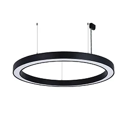 pendant luminaire Ø 115.5CM CCT Switch, direct, UGR < 19, multipower, ring shape IP40, black 