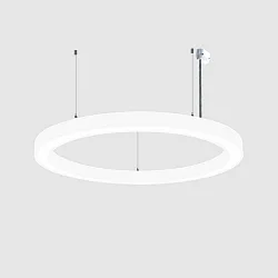 pendant luminaire Ø 80CM CCT Switch, direct / indirect, UGR < 19, multipower, ring shape IP40, white 