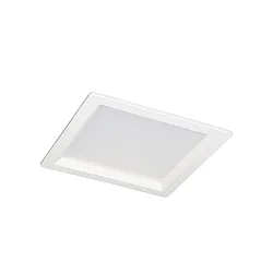 LED Recessed Downlight, 12W, 3000K, 1100lm, square, IP54, DALI dimmable, white