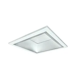 LED Recessed Downlight, 25W, 4000K, 2800lm, square, IP21, opal, white