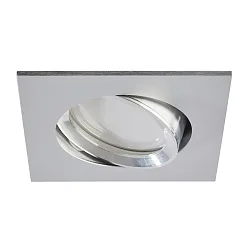 LED Recessed Downlight, GU10, 5W, 4000K, 500lm, IP20, swivelling, aluminum