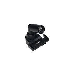 Showcase luminaire LED Track Point S for 24V LED Track, incl. adaptor, 2 lenses, swiveling, 1.5W 5000K 10/30°, black