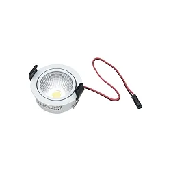 Recessed LED spot SR 45-LED, IP44, 350mA, swiveling 20°, 4.8W 3000K, white