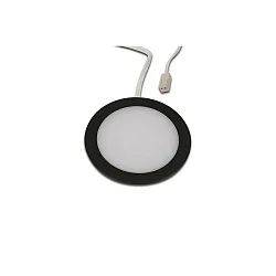 recessed luminaire FAR 58 - LED-24 round IP44/IP20, black matt dimmable 3W 225lm 4000K 115° 115° CRI > 93