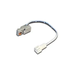 Luminaire adaptor for PS mini slot rail 24V with current conduction, 10cm, with LED 24 female plug / max. 48 W, anodised alu