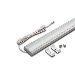 Flat surface mount LED luminaire LED Top-Stick H, IP20, with LED 24 connecting cable, CRi> 95, 121cm, 30W 3000K