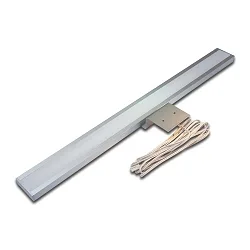 LED Spiegelleuchte LUGANO, IP20, LED24 connection, without visible light points, CRi>95, 60cm, 10.9W 3000K, anodised alu