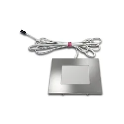 Dynamic recessed LED panel luminaire FQ 68-LED, angular, 4W 2700K 270lm 110°, matt chrome