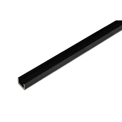 Surface mount LED profile 15/13mm for covering profile 15mm, length 100cm, black