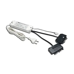 Transformer LED 350/2x 9W DIM 2 x 9-fold, distributor + je 8 short circuit  plug