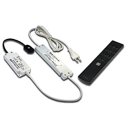 Transformer LED 350/15W radio with 3-fold, distributor incl. 4 channel radio remote control and controller