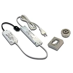 Transformer LED 350/15W radio with 3-fold, distributor incl. recessed radio remote control and controller