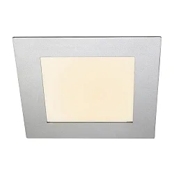 Heitronic LED Panel, 18,4x18,4cm, 11W, 3000K, 7.24in, 11W 3000K 430lm, dimmable, silver