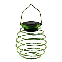 LED Solar lamp SPRING, 2W, 3000K, IP44, green