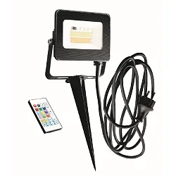 LED Floodlight KINGSTON, 15W,  RGB + CCT, 1250lm, IP44, anthracite