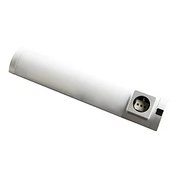 under-cabinet luminaire DETMOLD rigid, with switch, with socket IP20, silver matt  5W 250lm 4000K 120° 120° CRI 80 44.9cm