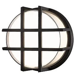 wall and ceiling luminaire CIRCULA round, with grid IP65, anthracite 