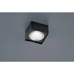 LED Ceiling luminaire KARI LED, square, IP30, black matt
