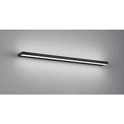 LED Wall luminaireSLATE 90 LED Mirror lamp IP44 black matt