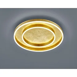 LED Ceiling luminaire SONA LED, 59,5cm, IP20, gold leaf