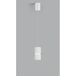 pendant luminaire ROK 1 flame, adjustable, direct / indirect, focusable IP20, white matt dimmable