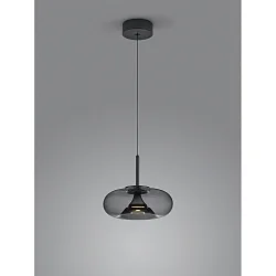 pendant luminaire SICA 1 flame IP20, black matt dimmable