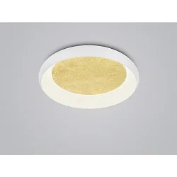 wall and ceiling luminaire TYRA LED IP20, gold, white dimmable