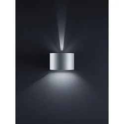 SIRI 44-R Wall luminaire IP54 silvergrey