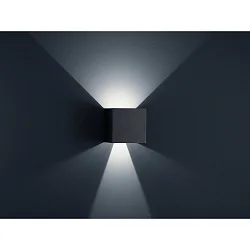 SIRI 44-L Wall luminaire IP54 black matt