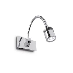 LED Displaylamp DYNAMO AP1 LED wall luminaire, 1x 3W, chrome
