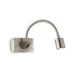 LED Displaylamp DYNAMO AP1 LED wall luminaire, 1x 3W, nickel