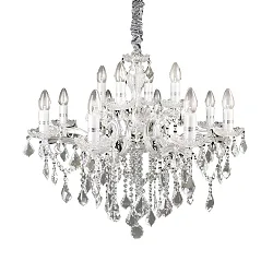 Chandelier FLORIAN SP12, 12 flames, E14, chrome